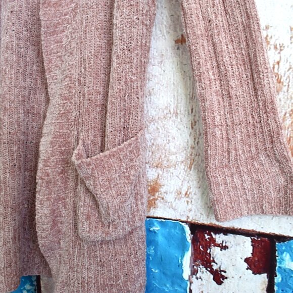 Women's Ashley By 26 International Open Front Cardigan XLARGE Pink PRE-OWNED - Picture 5 of 12